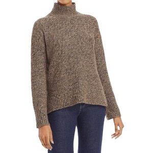 Theory Karenia Marled Cashmere Turtleneck Sweater